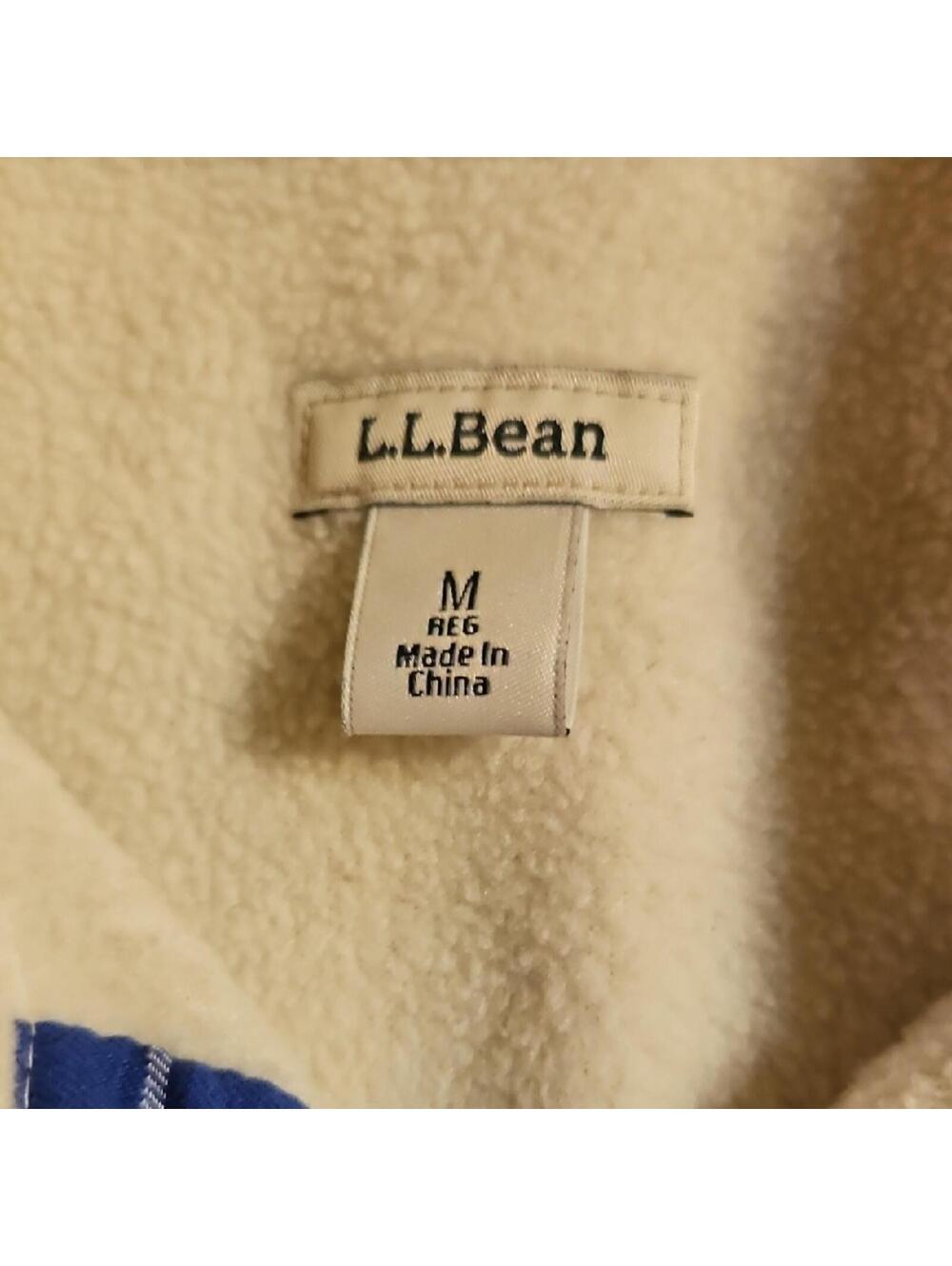 L.L.Bean Women's Medium Blue Plaid Button-Up Shirt Jacket - Picture 2 of 8